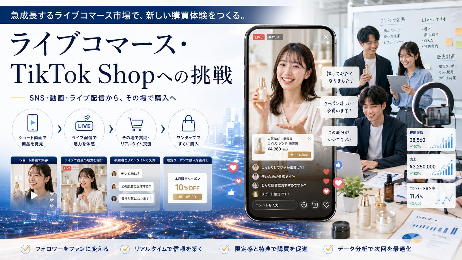 ライブコマースへの挑戦