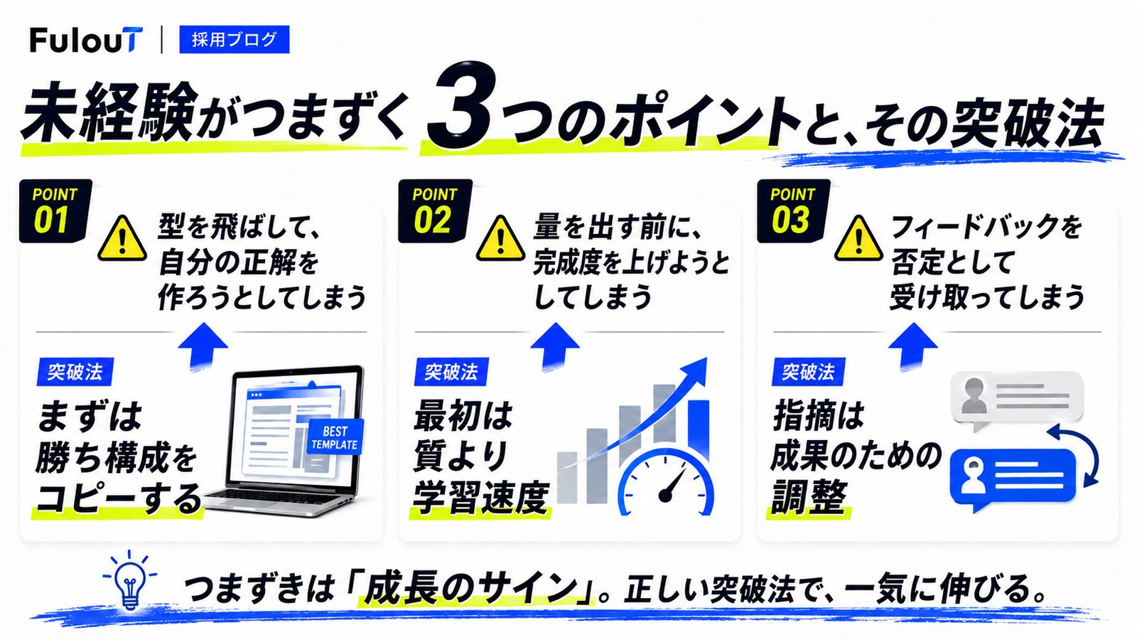 未経験がつまずくポイント